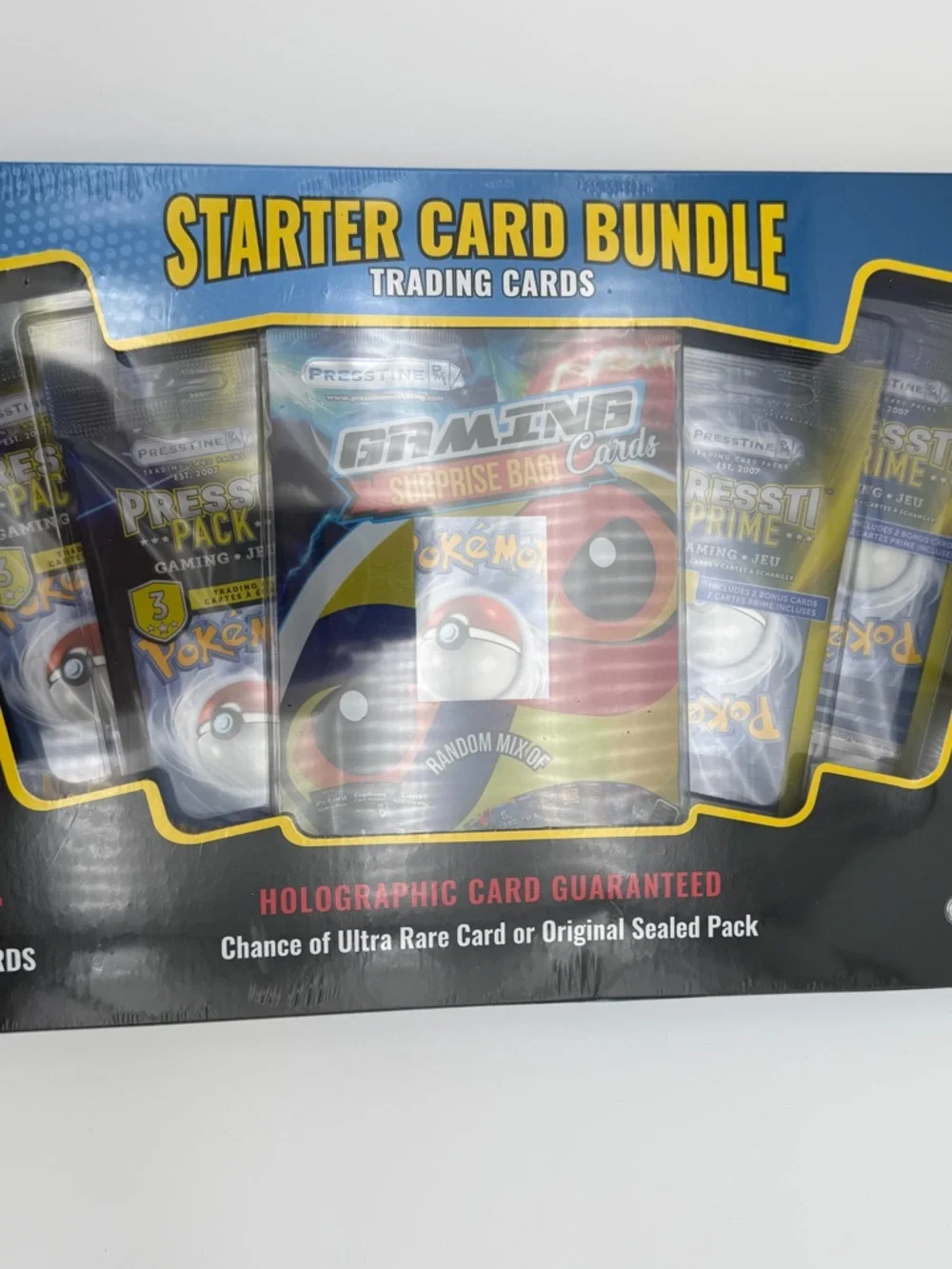 Presstine Starter Card Bundle Pokémon TCG Box 45+ Cards Holographic Guaranteed
